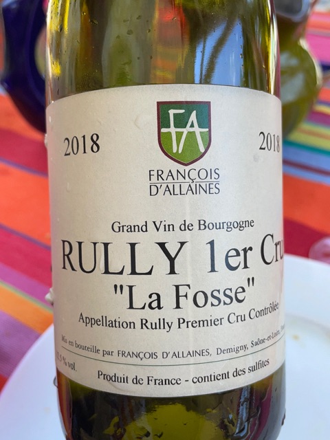 【希少】2018 フランソワ・ダレン ポマール 1er Cru ラ・シャニエール Domaine Francois d'Allaines Rully 1er Cru 'La Fosse' | Vivino 日本語