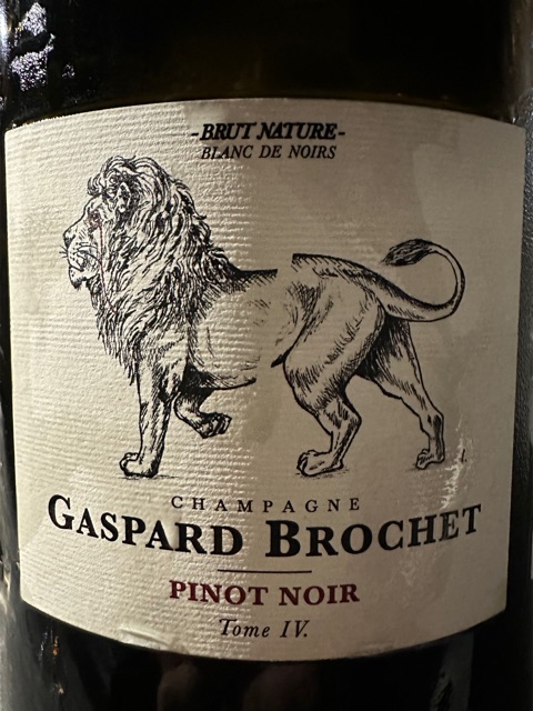Gaspard Brochet PN Tome IV Blanc de Noirs Brut Nature Champagne