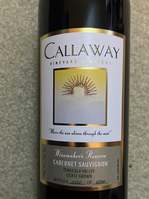 Callaway Winemakers Reserve Cabernet Sauvignon | Vivino Español