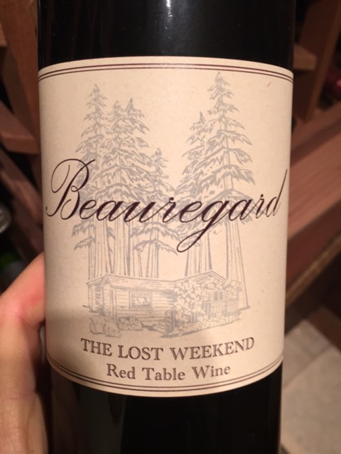 Beauregard The Lost Weekend Red Vivino English