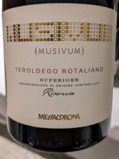 Musivum Teroldego Rotaliano Superiore Riserva