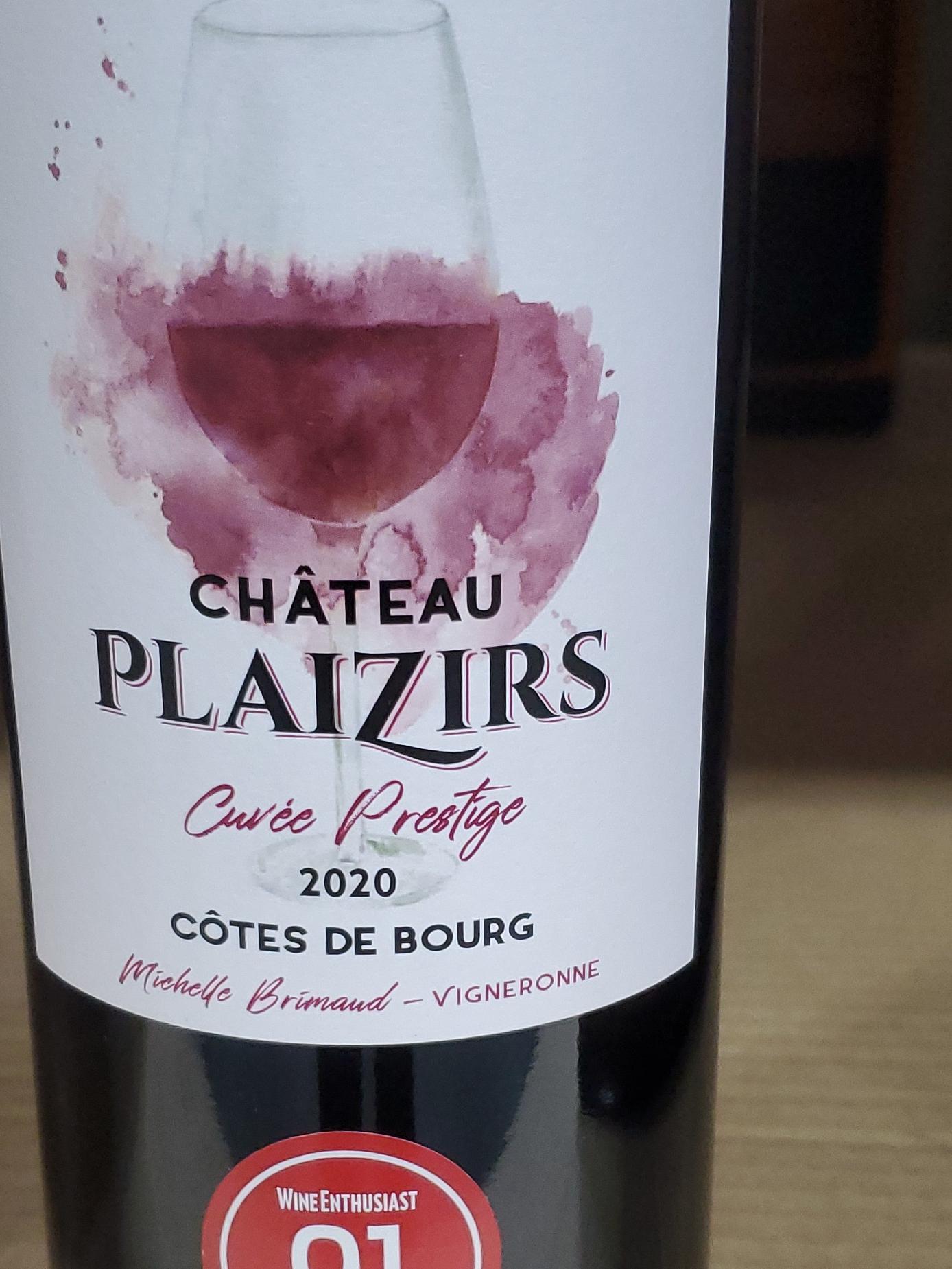 Château Plaizirs Cuvée Prestige Côtes de Bourg | Vivino English