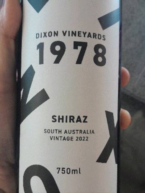 Dixon Vineyards 1978 Shiraz | Vivino 日本語