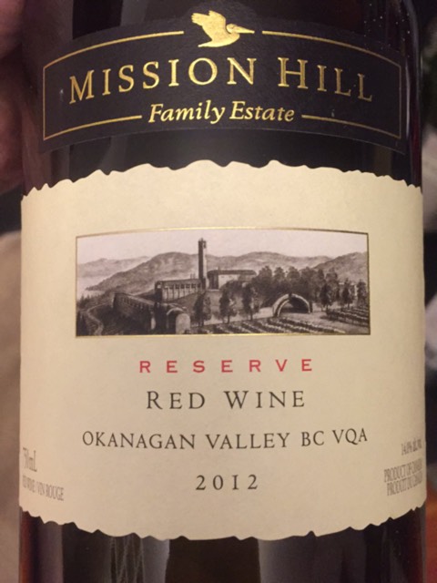 Mission Hill Okanagan Red Wine MISSION HILL RESERVE MERLOT 2022