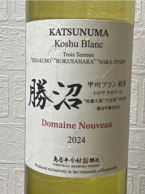 Toriivilla Imamura Domaine Nouveau Katsunuma Koshu Blanc | Vivino
