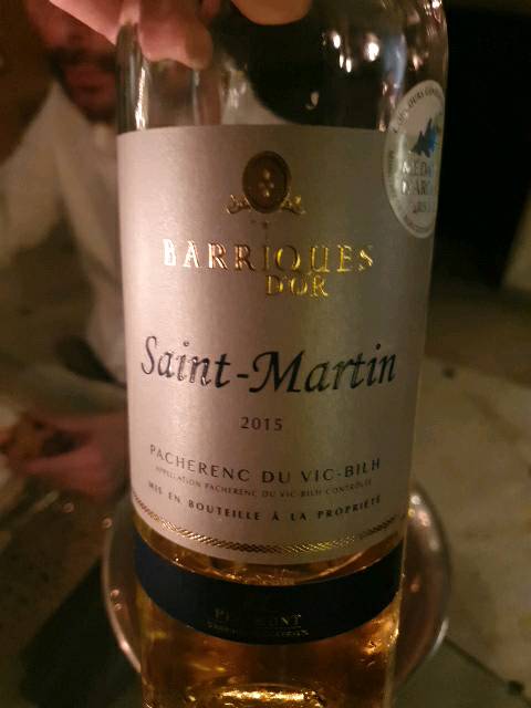 Barriques d'or Saint-Martin Pacherenc du Vic-Bilh