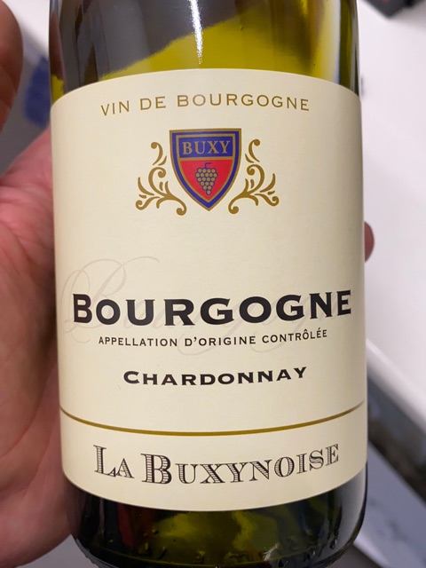La Buxynoise Bourgogne Chardonnay 2001 wine label