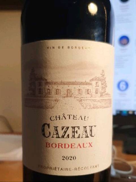 Château Cazeau Bordeaux | Vivino 日本語