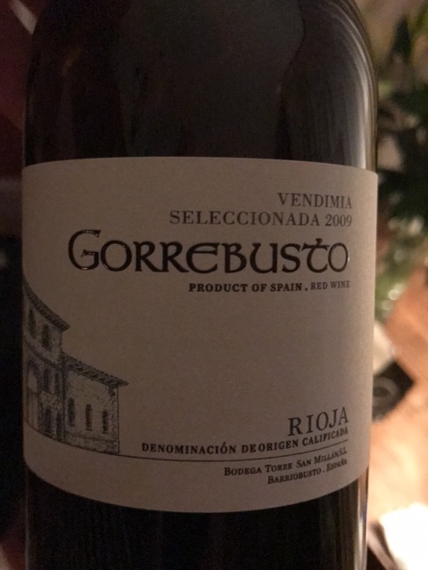 Gorrebusto Torre San Millán Vendimia Seleccionada 2007 wine label