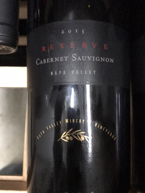 2013 Napa Valley Winery & Vineyards Reserve Cabernet
