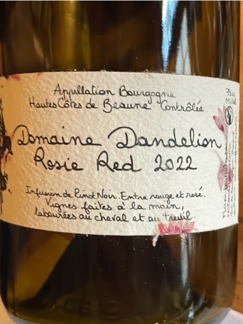 Rosie Red 2022 Domaine Dandelionナチュラルワイン qZACgot7SwSu8pjbHZ2IZQ.jpg