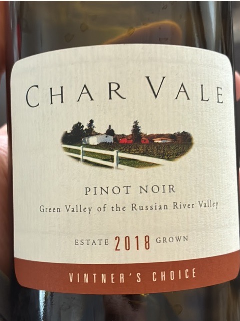 Ｃｈａｒ「Ｃｈａｒ　２　ｈａｖｅ　ａ　ｗｉｎｅ」 Char Vale Vintner's Choice Pinot Noir | Vivino English