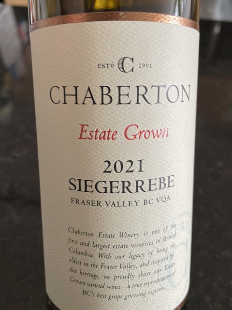 Chaberton Estate Bacchus Chaberton Bacchus Chaberton Bacchus - Main Image