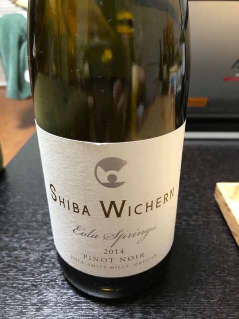 シバ ウィシャーン バレット ヒル ピノ ノワール 2014 Shiba Wichern Eola Springs Pinot Noir | Vivino 日本語