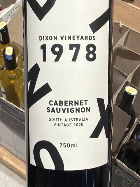 Dixon Vineyards 1978 Cabernet Sauvignon | Vivino 日本語