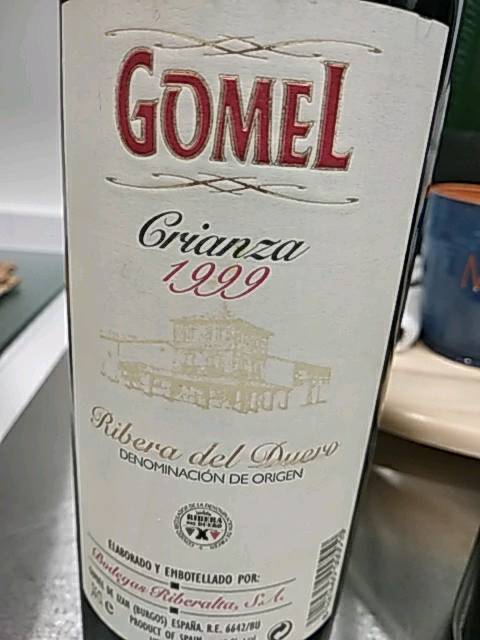 Gomel Gomel Crianza Vivino English