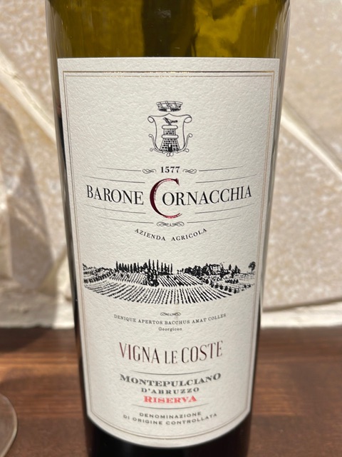 Barone Cornacchia Vigna Le Coste Montepulciano d'Abruzzo