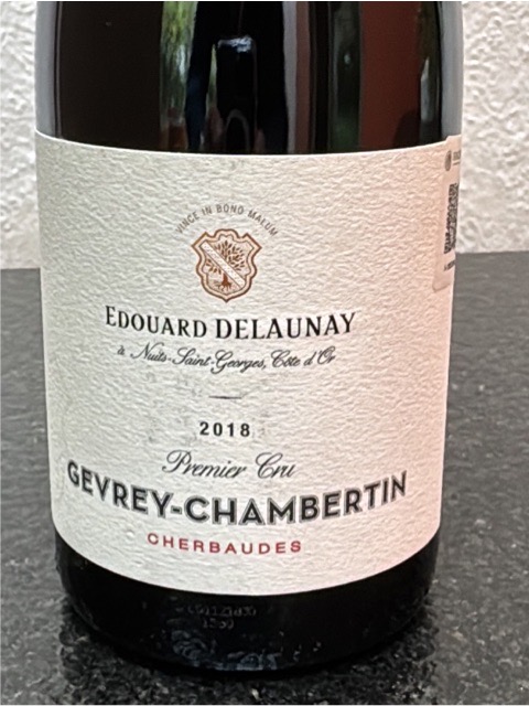 2018 Edouard Delaunay Gevrey-Chambertin 1er Cru 'Cherbaudes