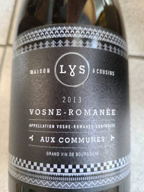 Maison Lys & Cousins Aux Communes Vosne-Romanée | Vivino English