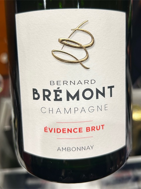 Bernard Bremont Evidence Brut シャンパン Bernard Brémont Évidence Brut Champagne 'Ambonnay' | Vivino English