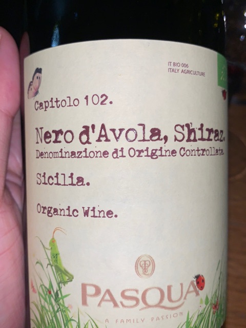 Pasqua Vigneti e Cantine Capitolo 102 Organic Nero d'Avola