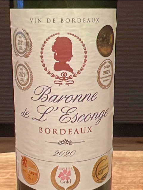 Baronne de L'Esconge Bordeaux | Vivino US
