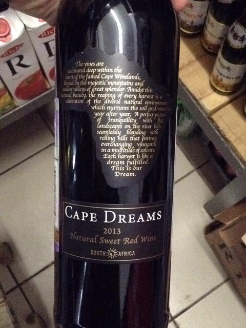 cape sweet red wine