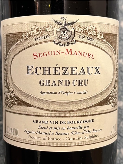 Seguin-Manuel Echezeaux Grand Cru | Vivino 日本