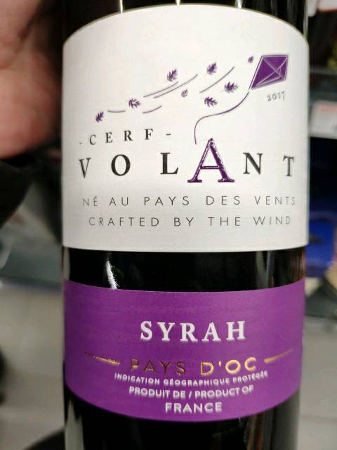 Cerf Volant Syrah Wine Info