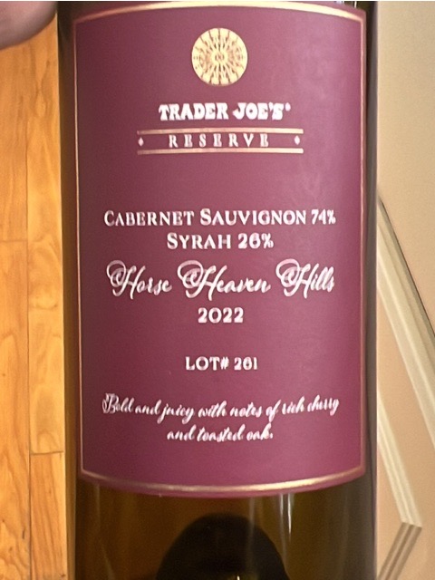 【新品】Trader Joe’s Cabernet Sauvignon 2022 Trading Post Cabernet Sauvignon of Napa Valley 2022 — Blonde