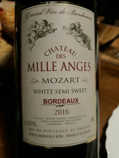 Chateau Des Mille Anges Bordeaux Mozart White Semi Sweet Vivino