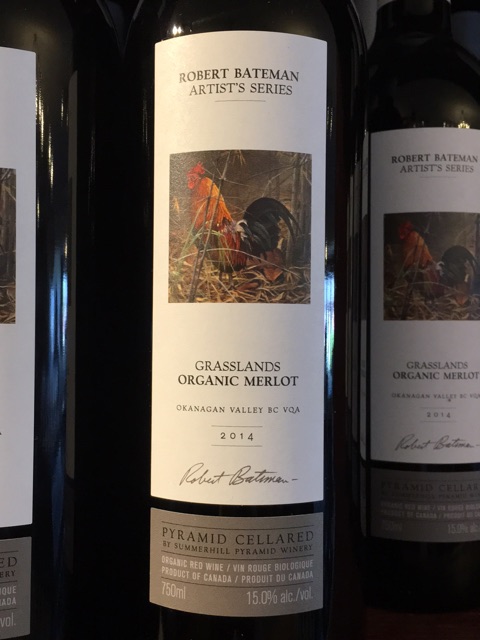 Pyramid Cellared Robert Bateman Artists Series Grasslands Okanagan Valley Organic Merlot Wine Info
