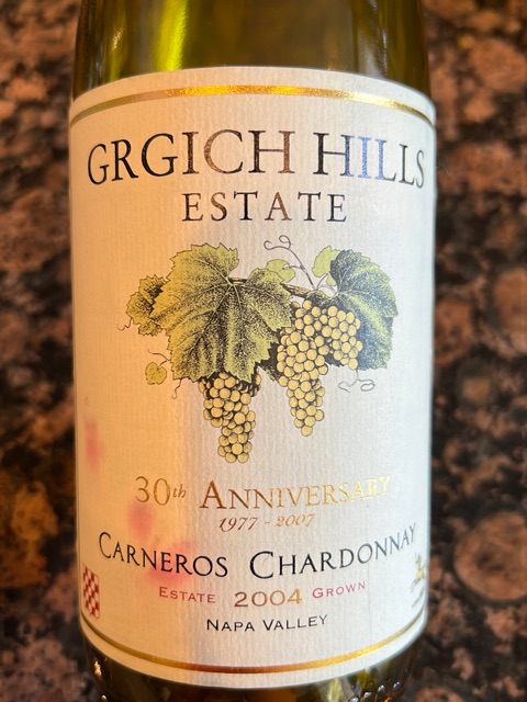 Grgich Hills 30th Anniversary Chardonnay | Vivino 日本