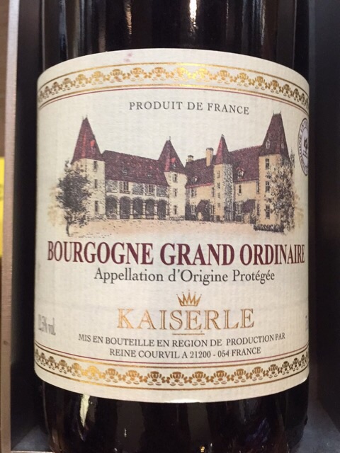 Kaiserle Bourgogne Grand Ordinaire | Vivino 日本