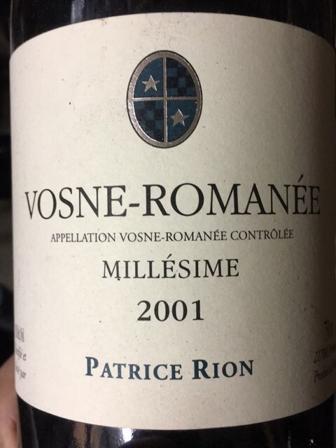 Patrice Rion Vosne-Romanée 2002、貴重な物 Patrice Rion Vosne-Romanée | Vivino English