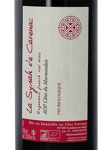 2016 Clos Cavenac La Syrah de Cavenac Vivino US