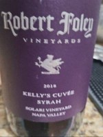 Robert Foley Vineyards Solari Vineyard Kelly's Cuvée Syrah