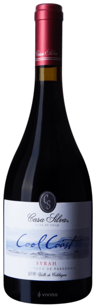 Vinho Casa Silva Tinto Seco Chile Cool Coast Syrah 2018 750ml
