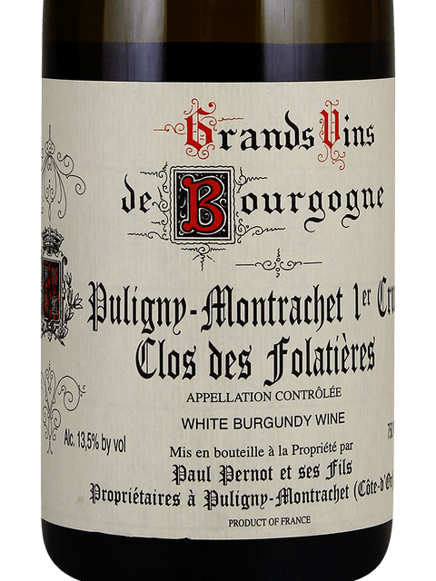 Paul Pernot Puligny-Montrachet 1er Cru Folatières | Vivino English