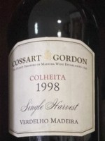 Cossart Gordon Single Harvest Special Madeira
