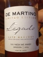De Martino Legado Late Harvest Limited Edition