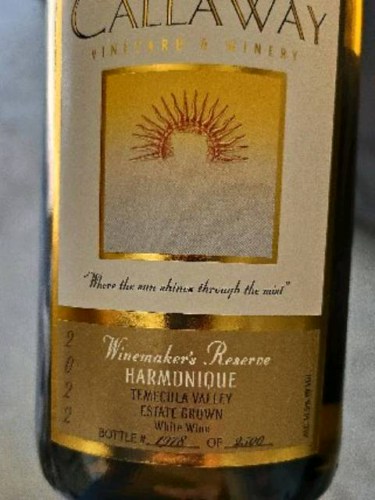 Callaway Winemaker's Reserve Harmonique | Vivino 日本語