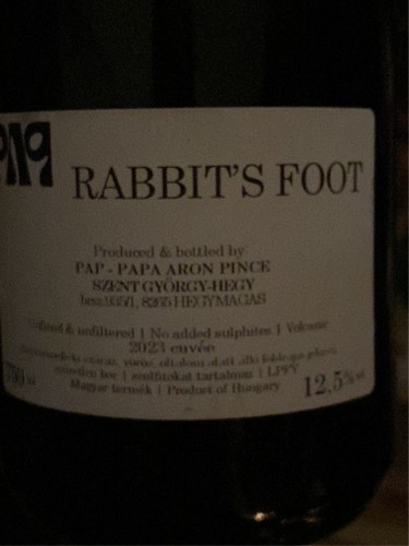 PAP Wines Rabbit's Foot | Vivino English
