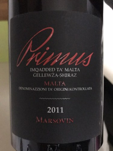 2016 Marsovin Primus ellew a Shiraz Vivino