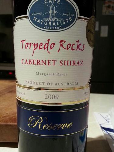 Cape Naturaliste Vineyard Torpedo Rocks Reserve Cabernet - Shiraz ...
