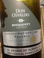 Bisquertt Family Vineyards Don Osvaldo Reserva Gewürztraminer