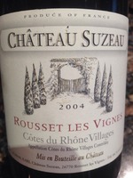 Château Suzeau Côtes du Rhône Villages Rousset les Vignes