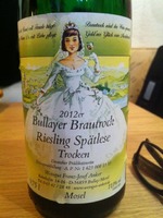Franz-Josef Anker Bullayer Brautrock Spatlese Riesling Trocken
