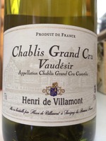 Henri de Villamont Chablis Grand Cru 'Vaudesir'