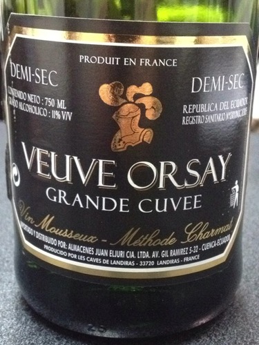 Veuve Orsay Grande Cuvee Demi Sec | Vivino English